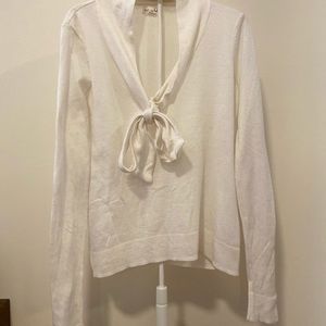 maison jules off white v-neck sweater.